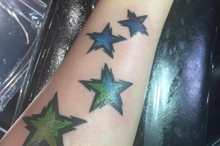 Incredible Watercolor Star Tattoos