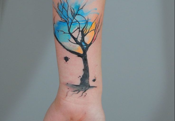 Brilliant Watercolor Tattoos Tree