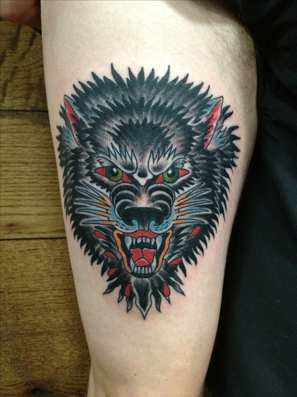 Wolf Tattoo Traditional Ideas - Yo Tattoo