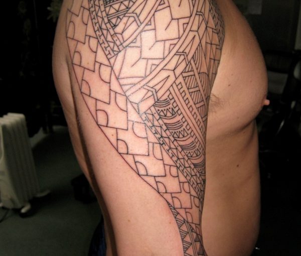 Geometric Tattoo Arm Ideas