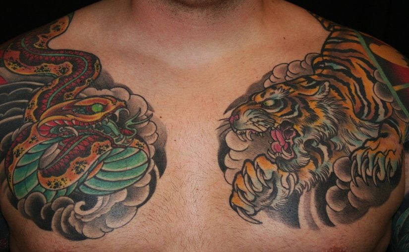 Geometric Tattoo Tiger Ideas
