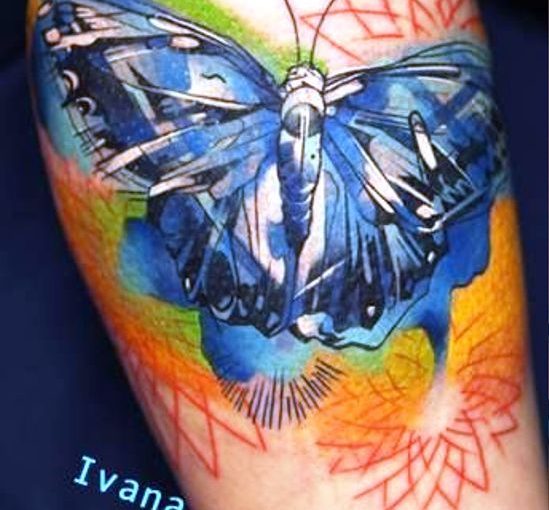 Geometric Tattoo Butterfly Ideas