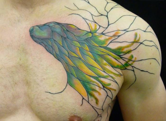 Watercolor Geometric Tattoo Ideas