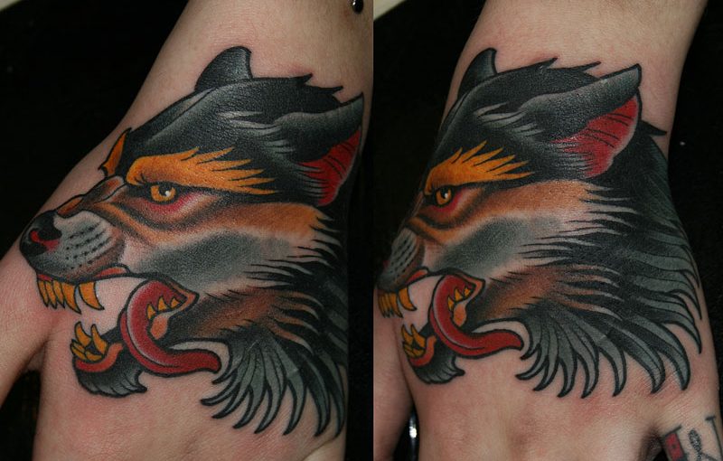 Wolf Tattoo Hand Ideas