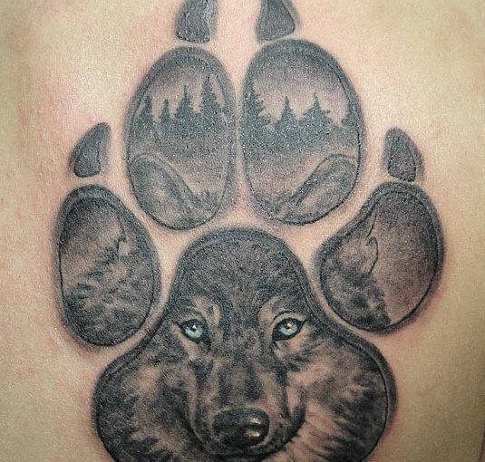 Wolf Tattoo Paw Ideas