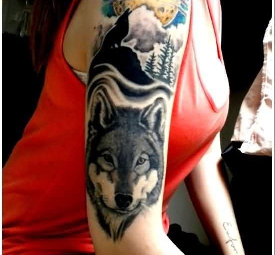 Wolf Tattoo For Teenager Girls Ideas