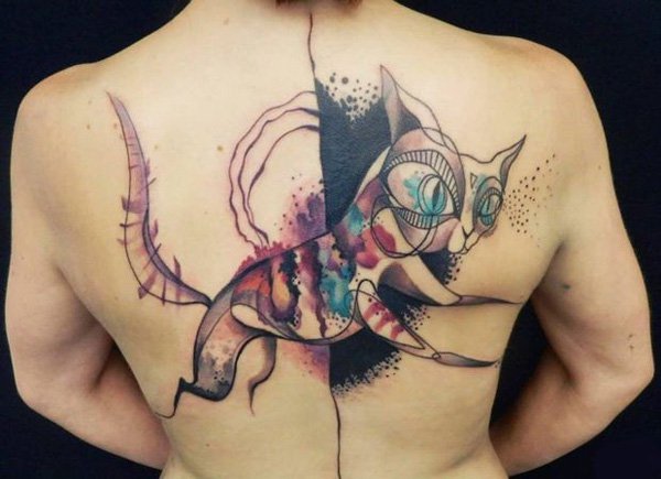 Abstract Watercolor Tattoos Ideas