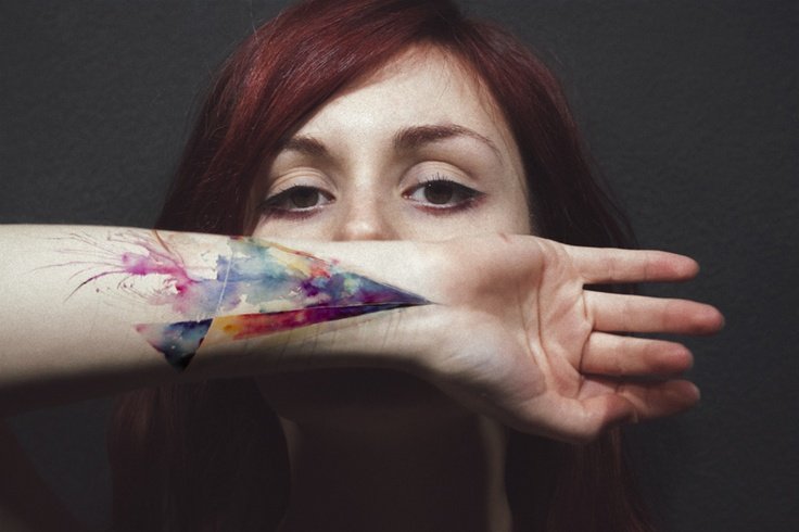 Watercolor Tattoos Wrist Ideas