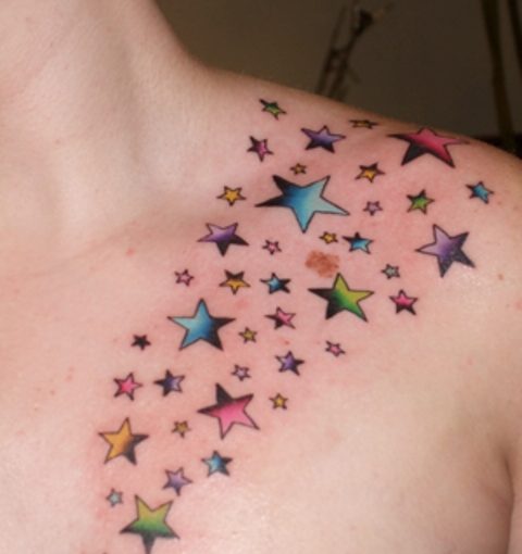 Watercolor Tattoos Star Ideas