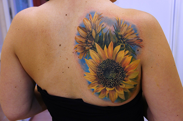 Watercolor Tattoos Sunflower Ideas