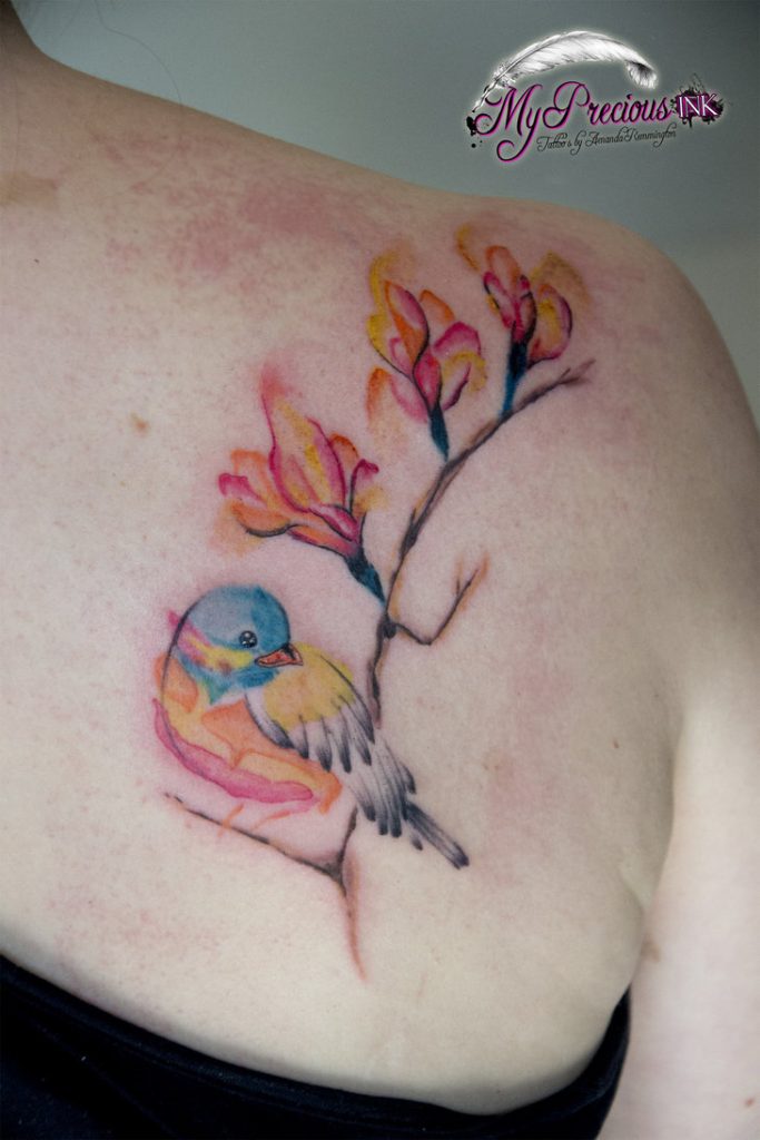Watercolor Bird Tattoos - Yo Tattoo