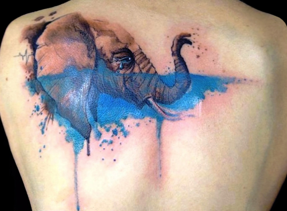 Watercolor Tattoos Elephant Ideas