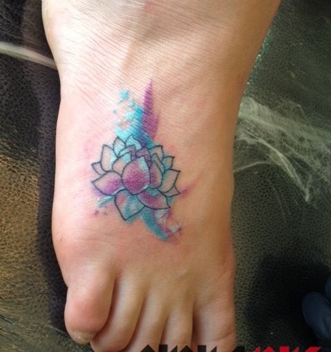 Watercolor Tattoos Lotus Ideas