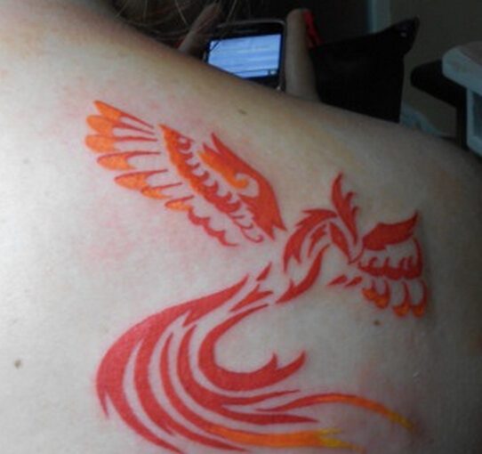 Watercolor Phoenix Tattoo Ideas