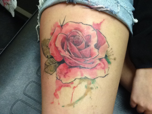 Watercolor Tattoos Rose Ideas